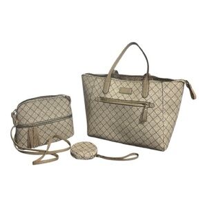 GUC Beige Women's Bag Set